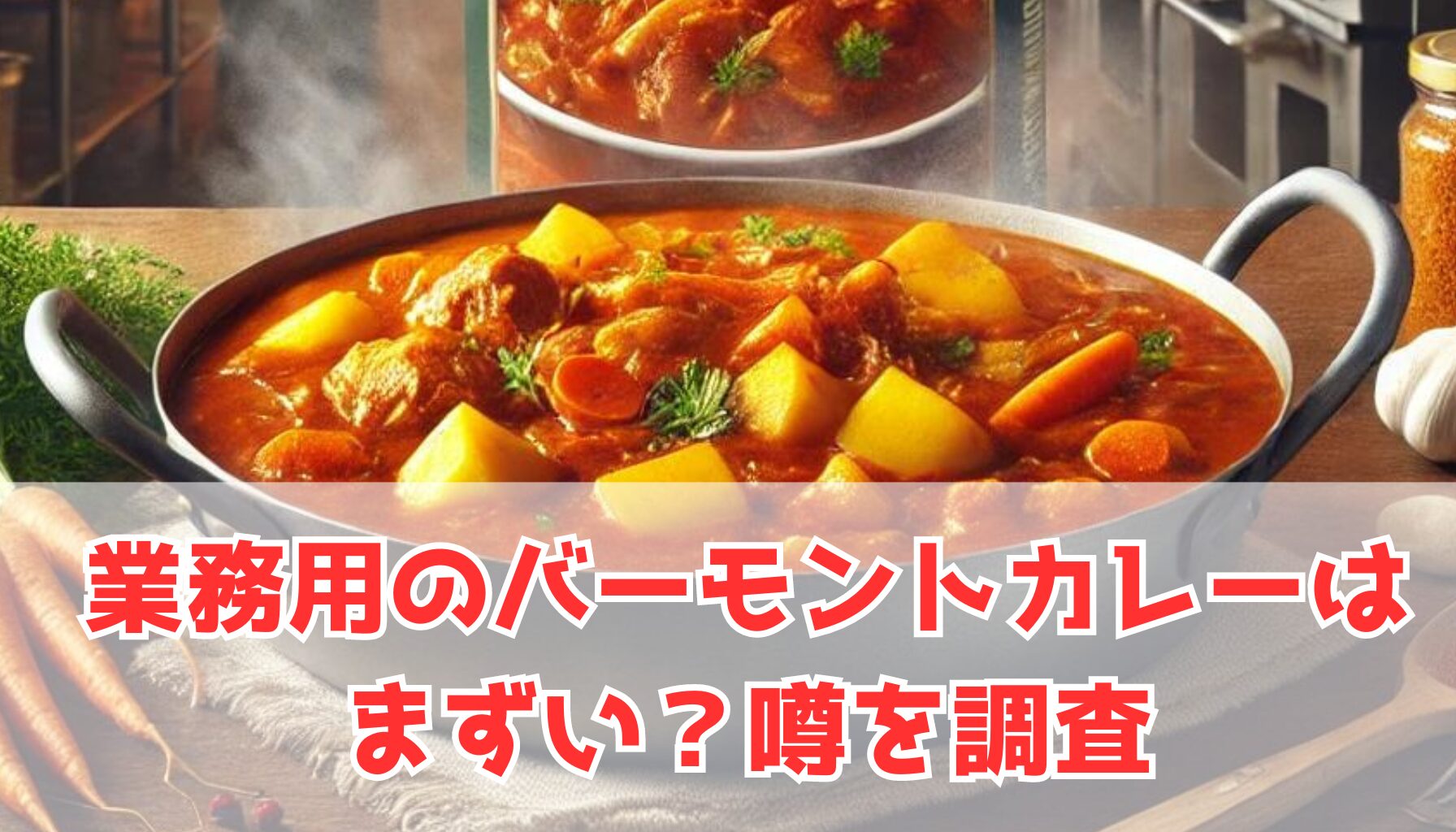 業務用のバーモントカレーはまずい？噂を調査